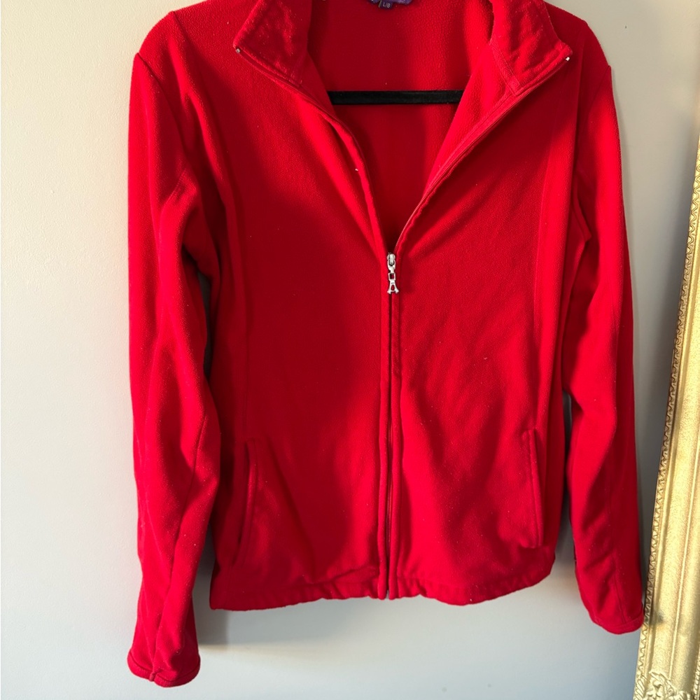Women's Red Fleece Jacket